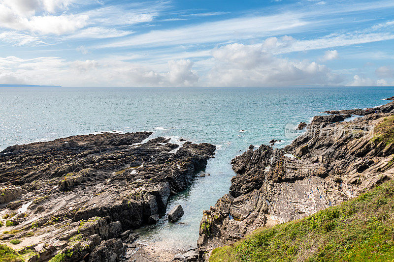 Baggy Point崎岖的海岸线